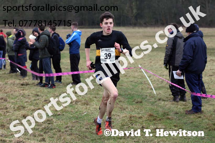 Junior men, 2018 Northern Cross Country Champs., Harewood House, Leeds. Photo: David T. Hewitson/Sports for All Pics